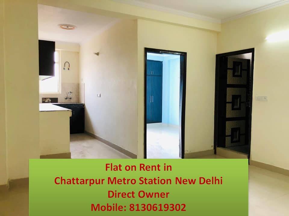 brokerage free flat for rent in chattarpur
