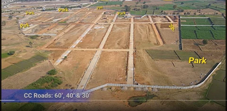 Open plots for sale In Clubhouse & Swimming pool @GOLLUR, Near Shamshabad - Bangalore Highway - 8500204047