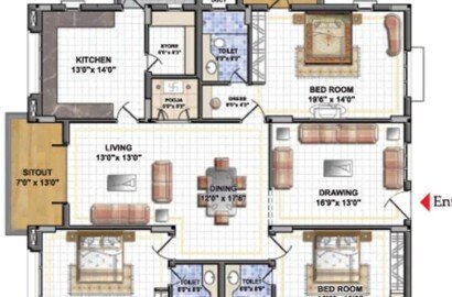 3 bhk apartment for sale in Hyderabad