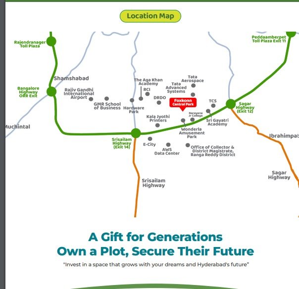 Tukkuguda- kongarakalan hmda approved plots for sale near ORR