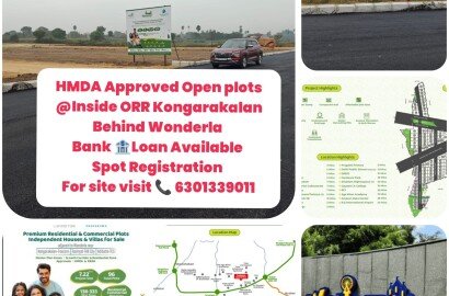 Tukkuguda- kongarakalan hmda approved plots for sale near ORR